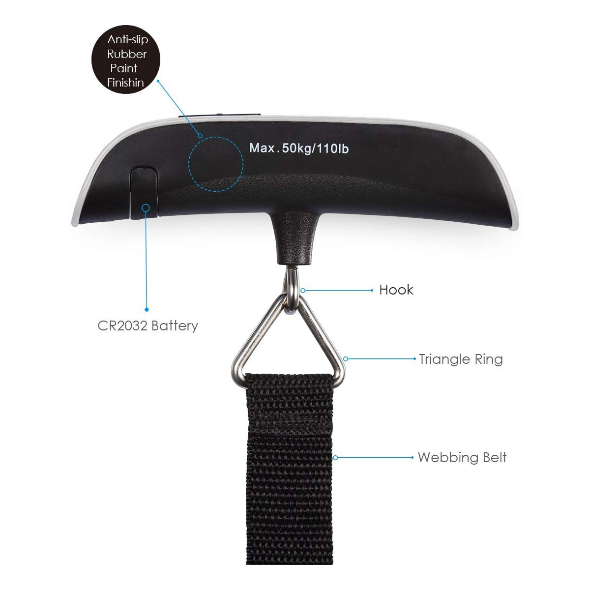 Miniatura 2 de Balanza Pesa Maleta  Electrónica 50Kg